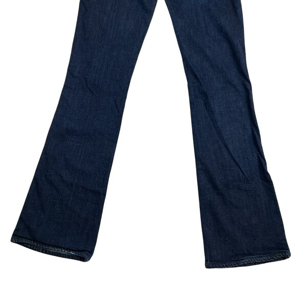 7 For All Mankind APocket Flare Dark Wash Jeans Womens Size 28 Denim Cotton Blen - Picture 7 of 12